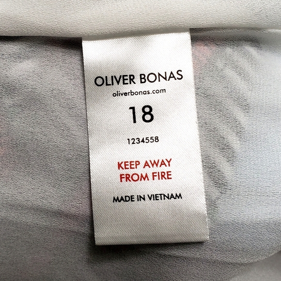 Oliver Bonas geo print full maxi skirt elastic waist size UK18 or US 14 - Picture 6 of 8